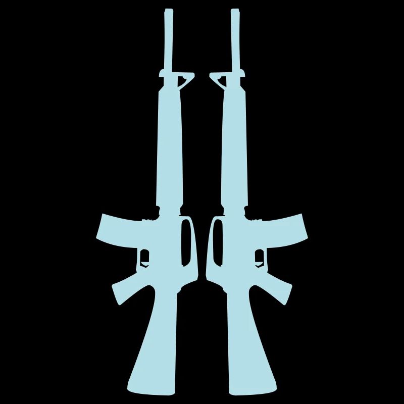 Double Rifle Silhouette