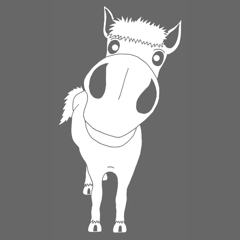 Gros plan sur un cheval (blanc)