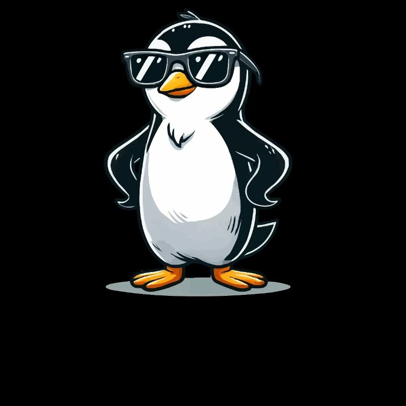 Pingouin Bande Dessinée Cool