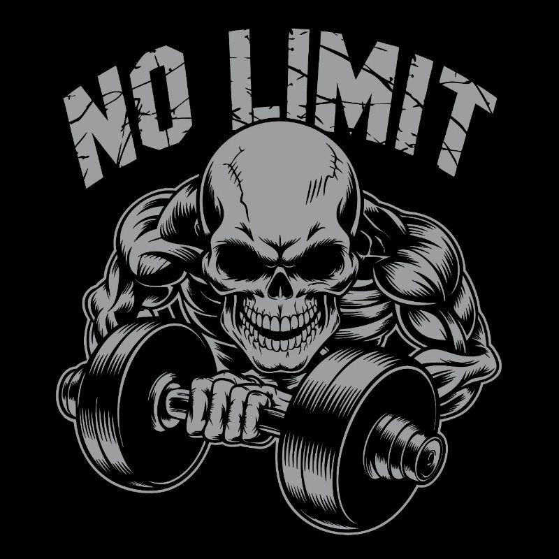 Bodybuilding Skull Workout and No Limit