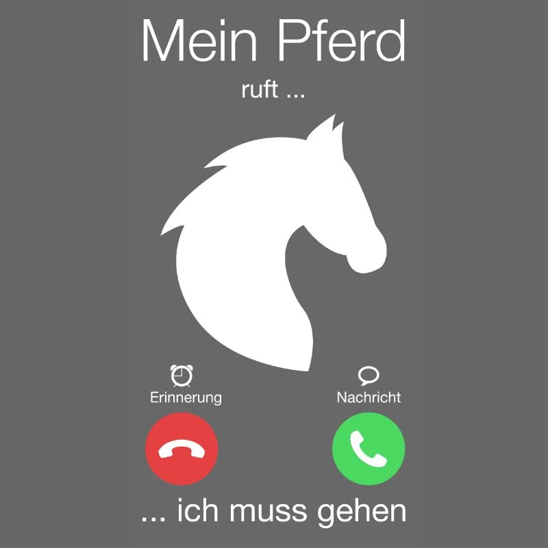 Geschenk Anruf Pferd ruft