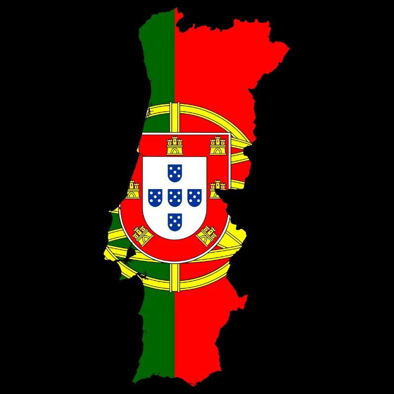 Carte du drapeau du Portugal