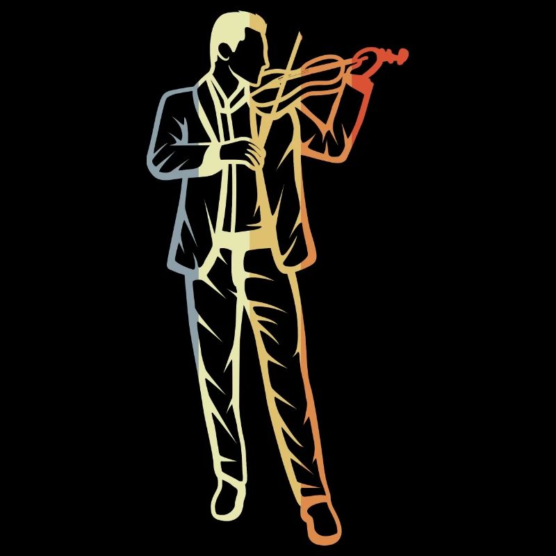 Joueurs de violon vintage