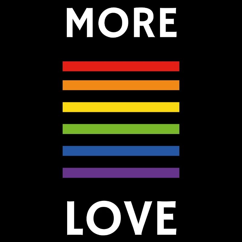More love pride rainbow
