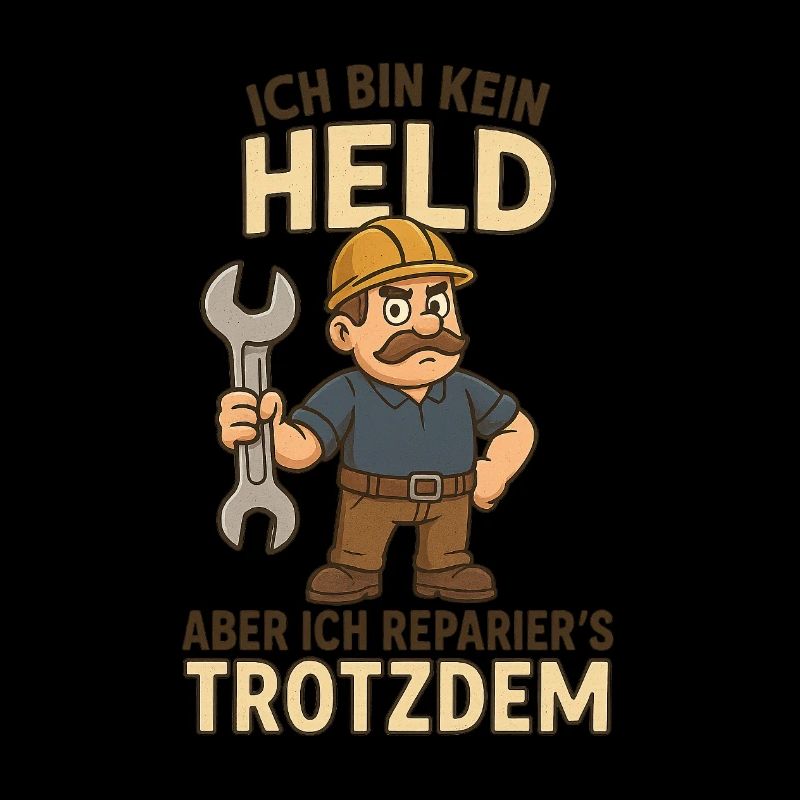 Handwerker mit Humor