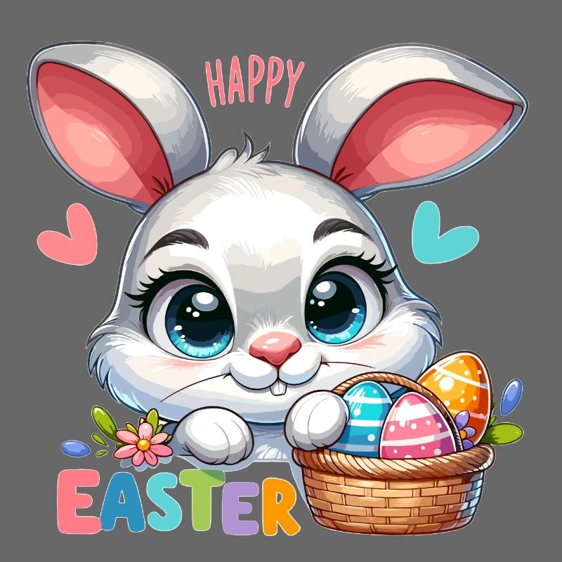 Happy Easter - Easter Bunny Illustration