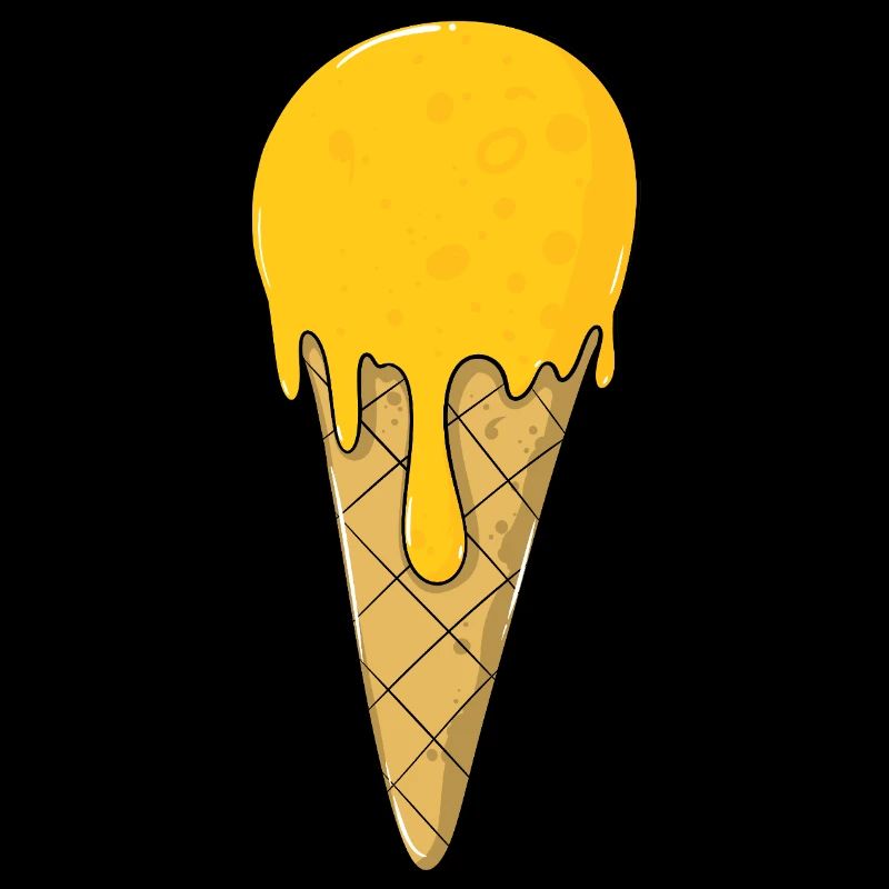 Eis | Gelb Orange Eiscreme | IceCream