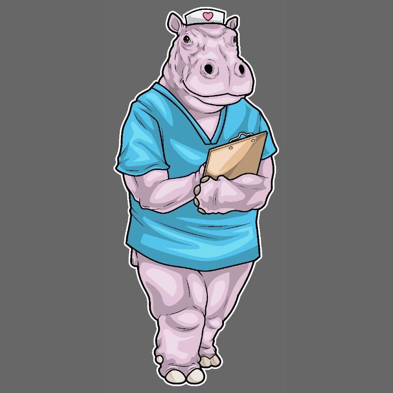 Nilpferd Krankenschwester