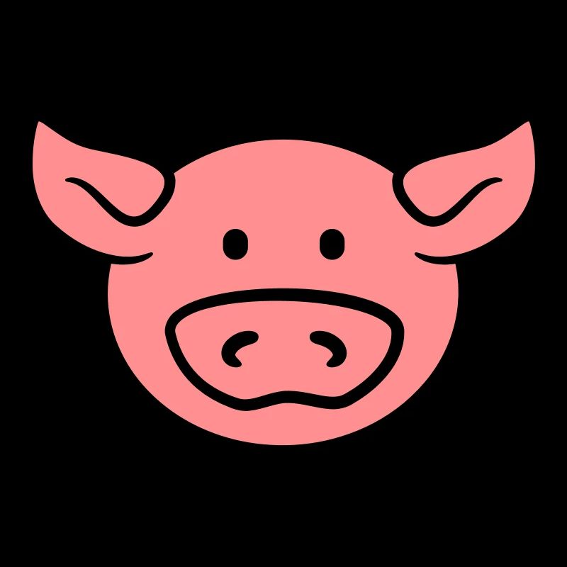 Visage doux mignon de porc