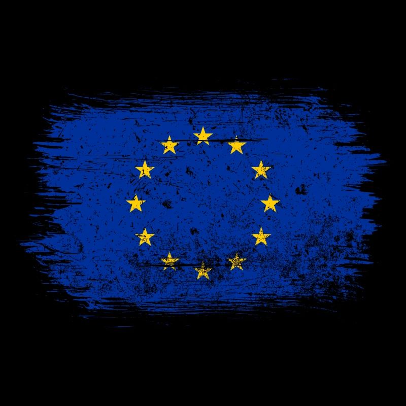 Drapeau Cercle de l’UE en trait de pinceau