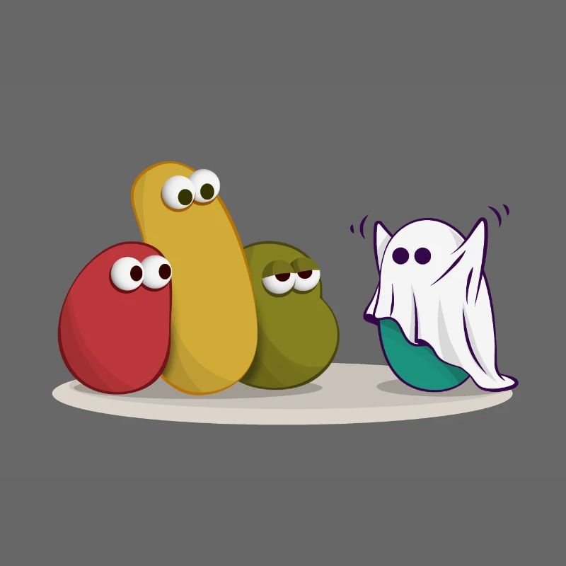 Halloween Ghost Comic Drawing