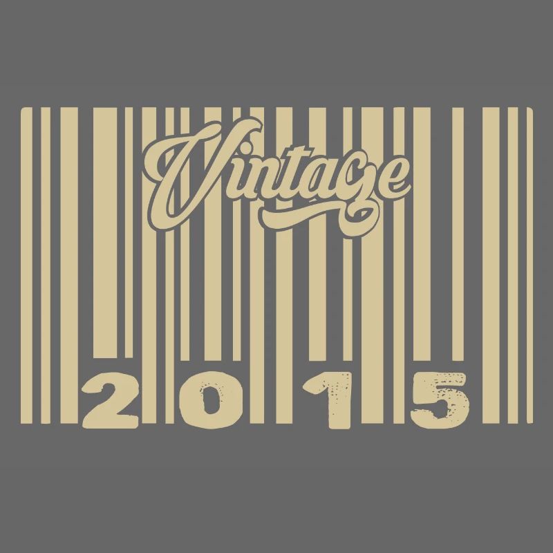 vintage 2015 Barcode 2015: Year 2025.