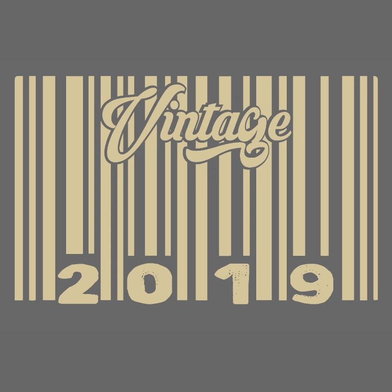 vintage 2019 Code barre 2019: Année 2025.