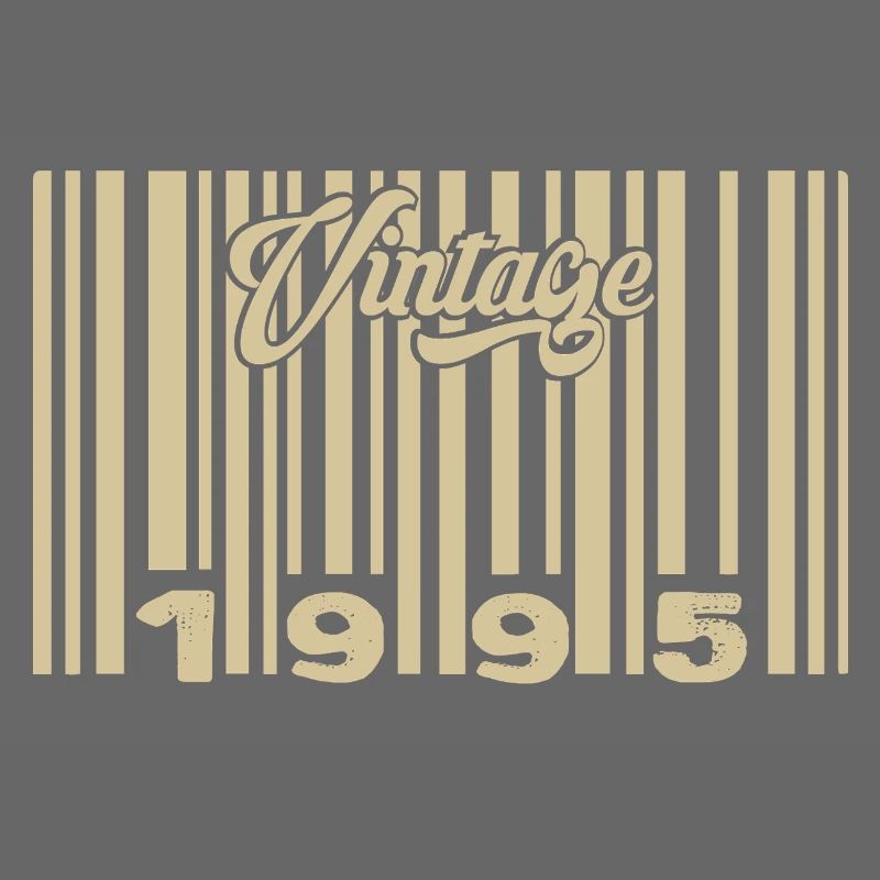 Vintage 1995 Barcode 1995: Year 2025.