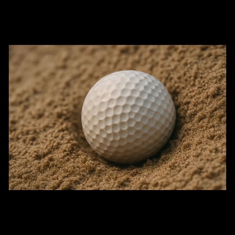 Sport - Golf ball in bunker