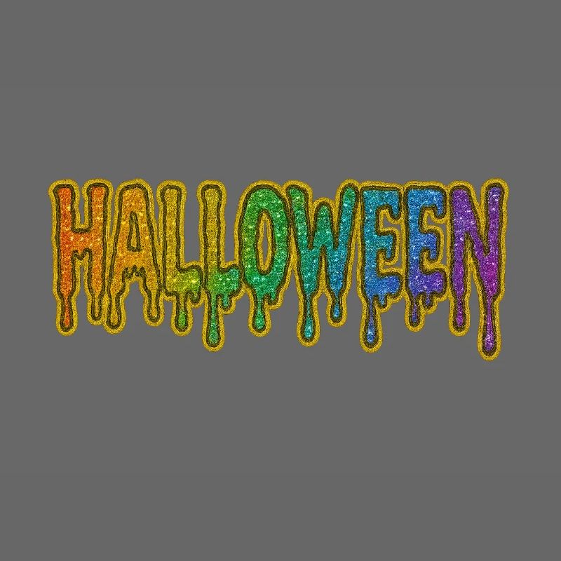 Rainbow Drop Halloween Font