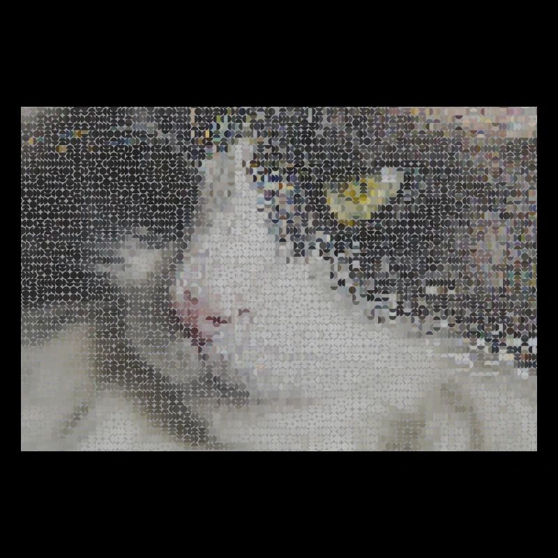 Mosaïque de portrait de chat