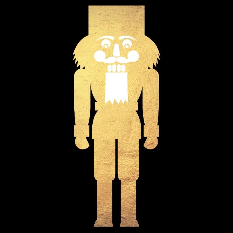 Nussknacker minimalistisch Gold Weihnachten deluxe