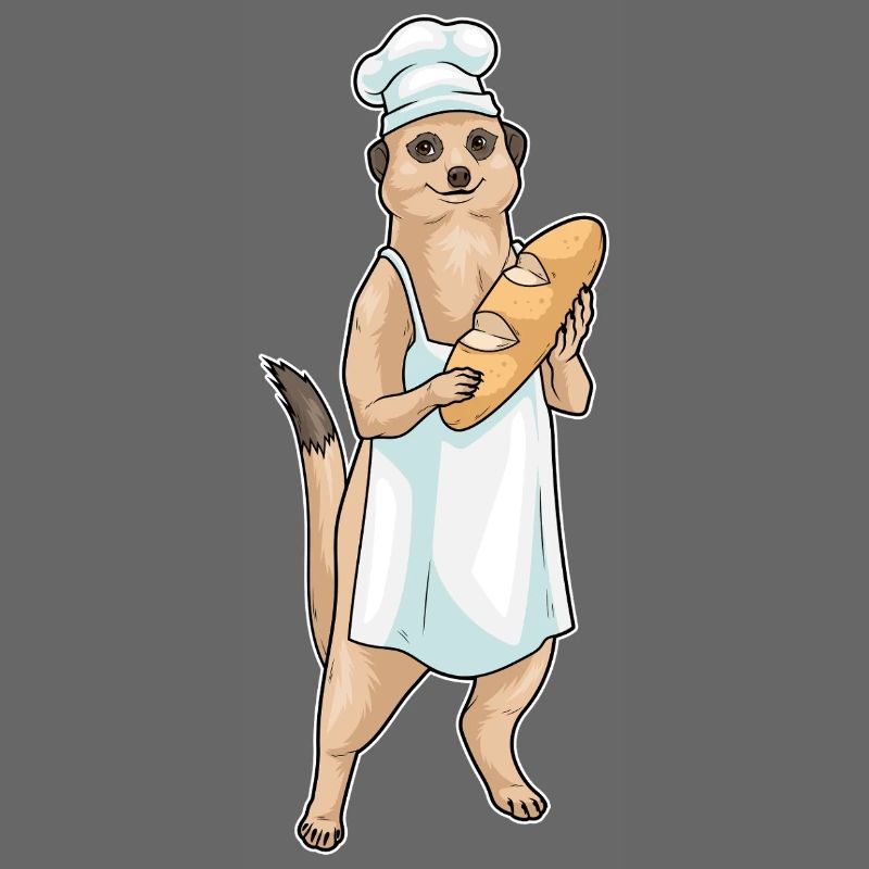 Erdmännchen Bäcker Brot