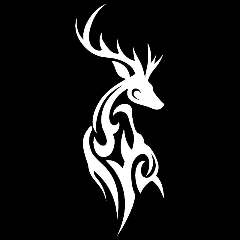 Silhouette du cerf tribal