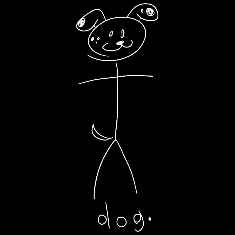 Chien. (lignes blanches) (par Leni Riosa)