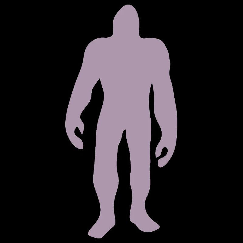 Bigfoot Silhouette Minimaliste Conte de fées