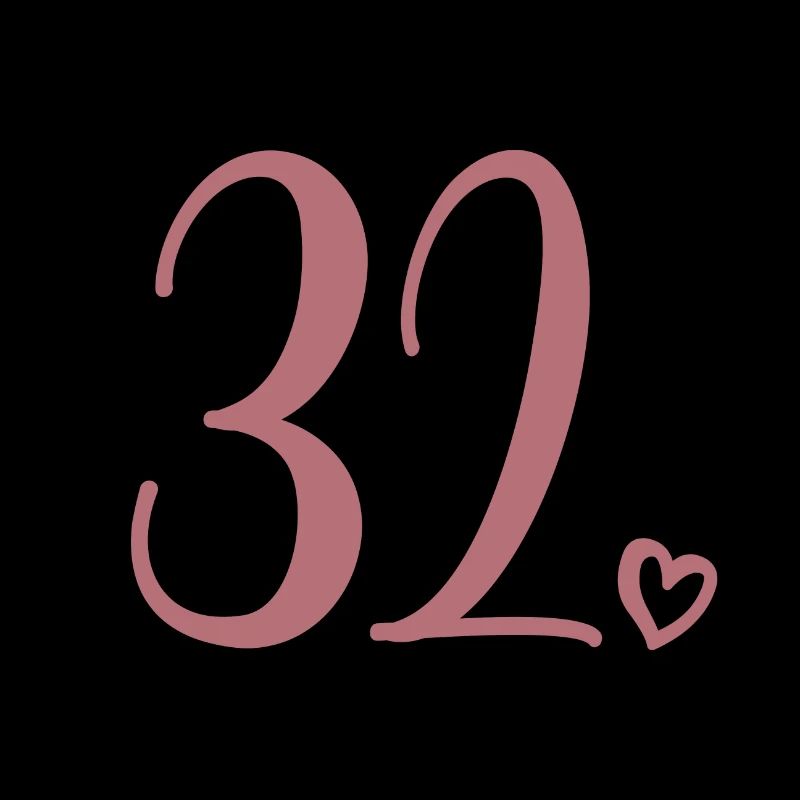 Numéro mignon 32, 32 ans, 32e cadeau d'anniversaire