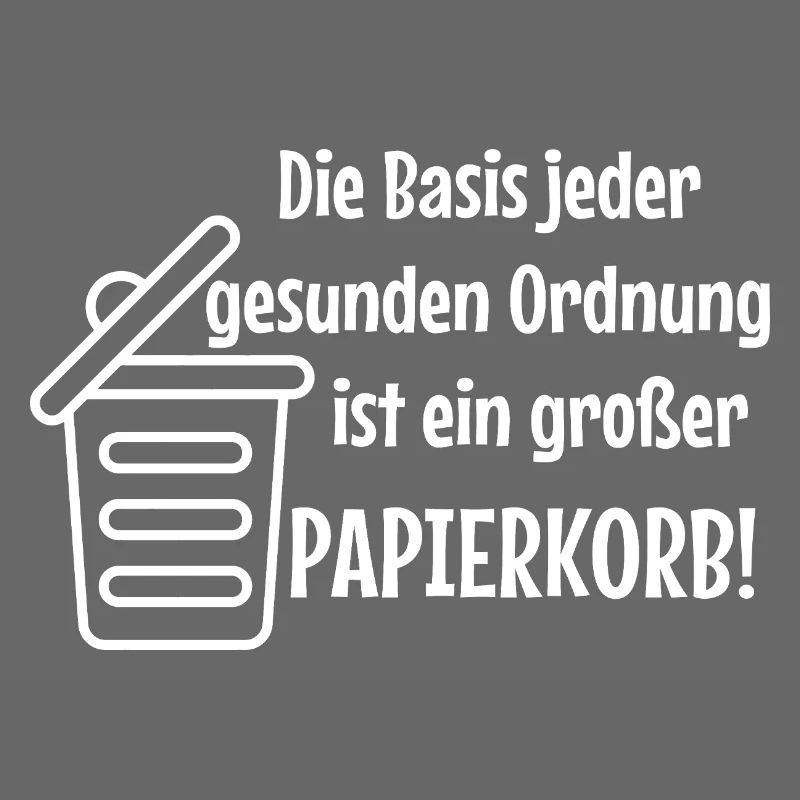 Basic Order: Large Wastepaper Bin Witzer Saying Office