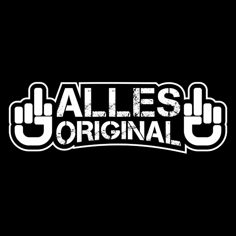 Alles original fuck it Mittelfinger