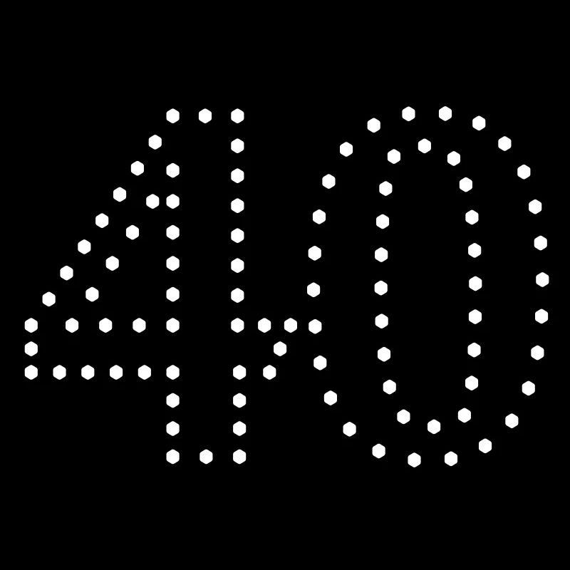 nombre de spot numéro 40/40 de pointillé (1c)