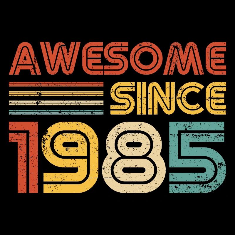 Awesome Since 1985" – Retro Vintage 40. Geburtstag