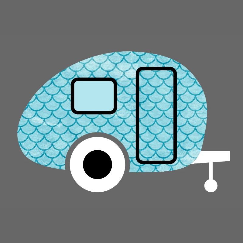 Caravan Fish Camping Caravan Shed Pattern