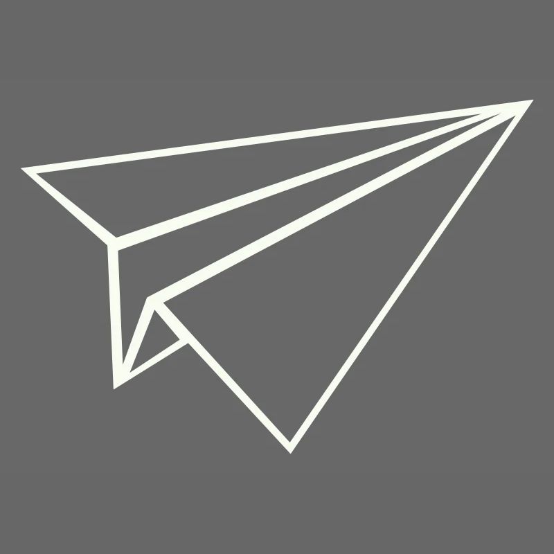 Papierflugzeug Linienkunst