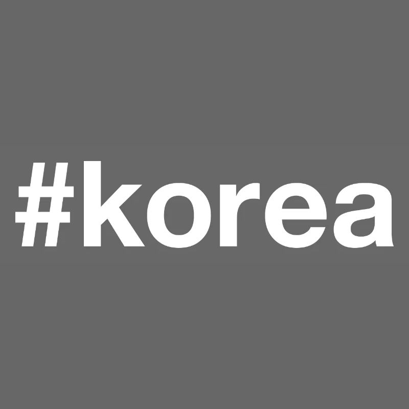 KOREA Hashtag