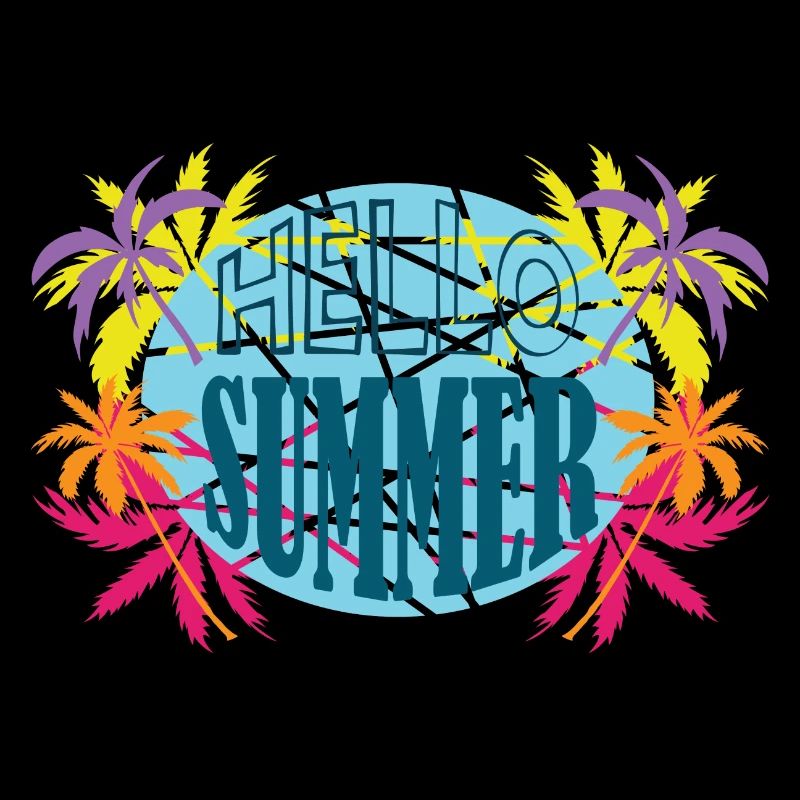 HELLO SUMMER MIT PALMEN