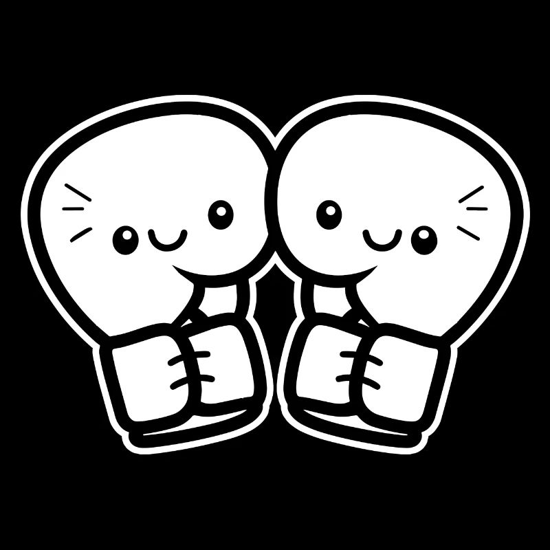 Lustige Boxhandschuhe