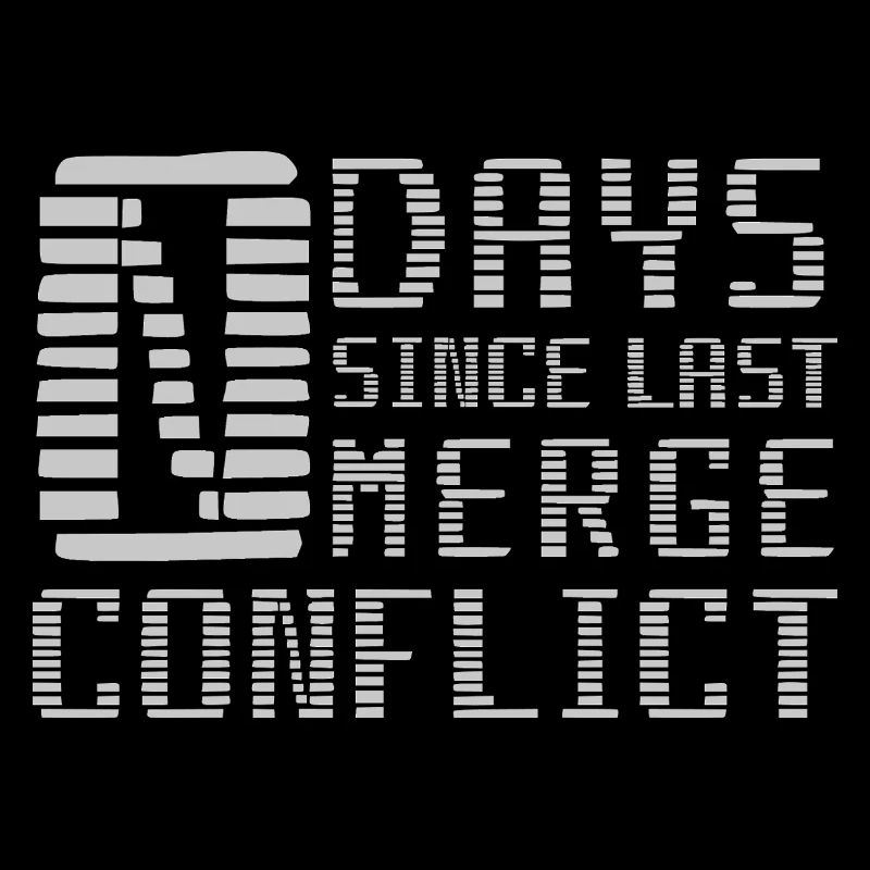 Merge Conflict Software Developer Entwickler geek