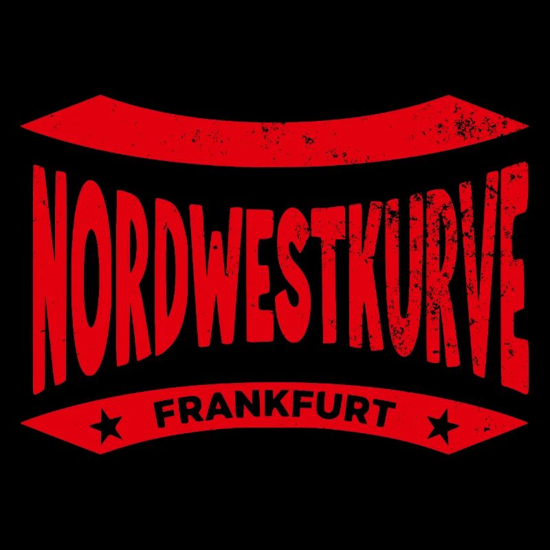 Sweat à capuche Frankfurt Nordwestkurve, Rouge, Eagle Power
