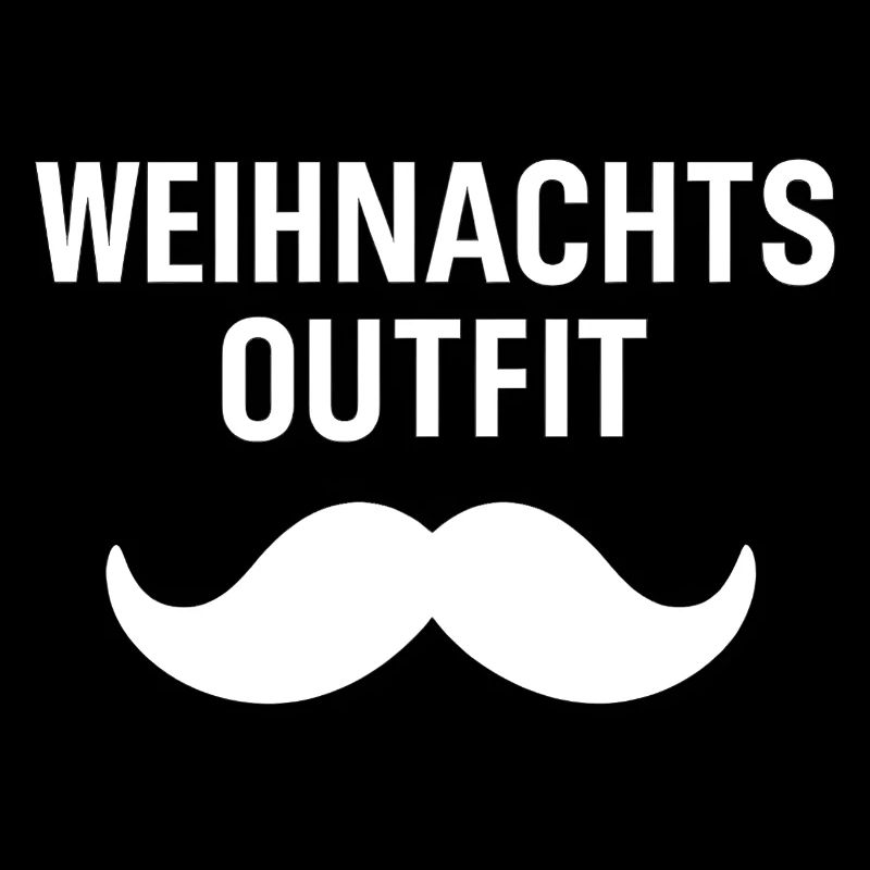 Weihnachtsoutfit Santa Schnurrbart