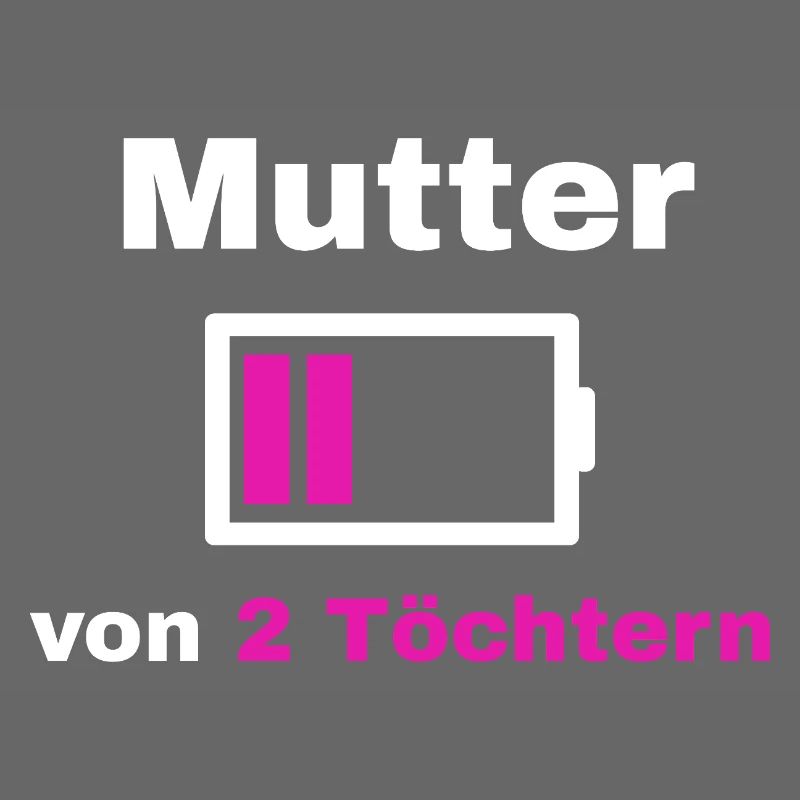 Mutter Tochter Spruch Stolz Mama 2 Kinder Geschenk