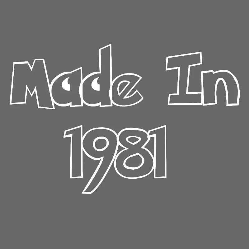 Made 1981 – Retro Typography