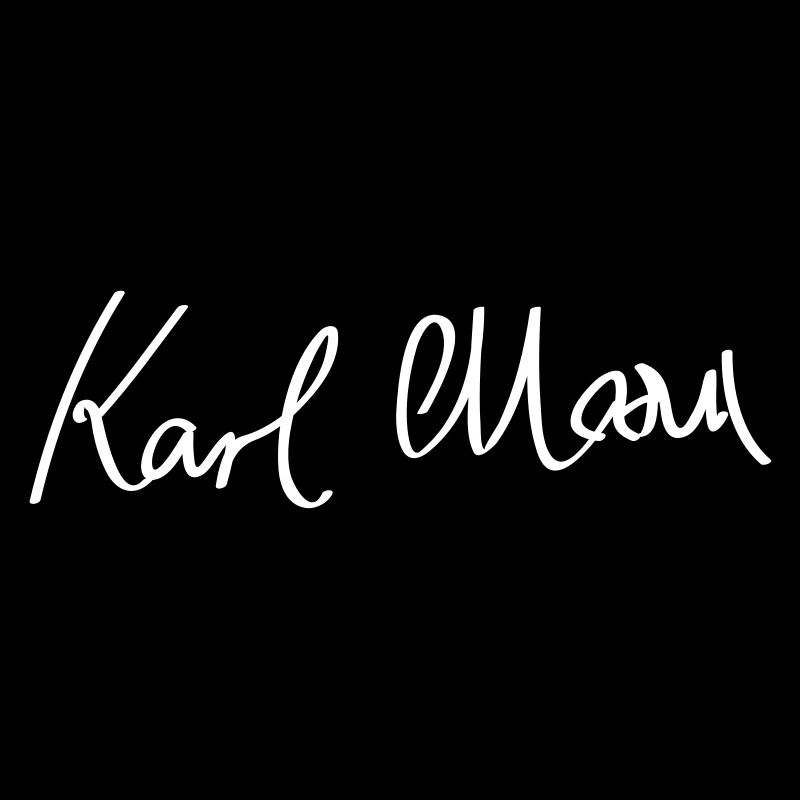 Unterschrift von Karl Marx