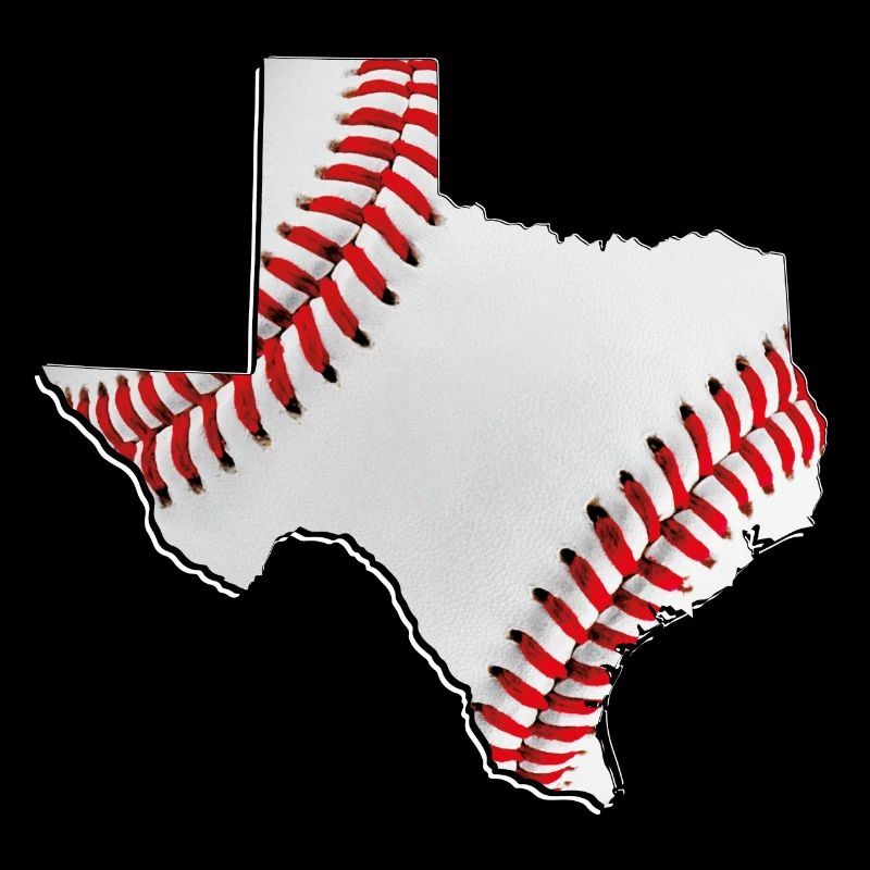 Carte du vrai baseball dans l’État du Texas