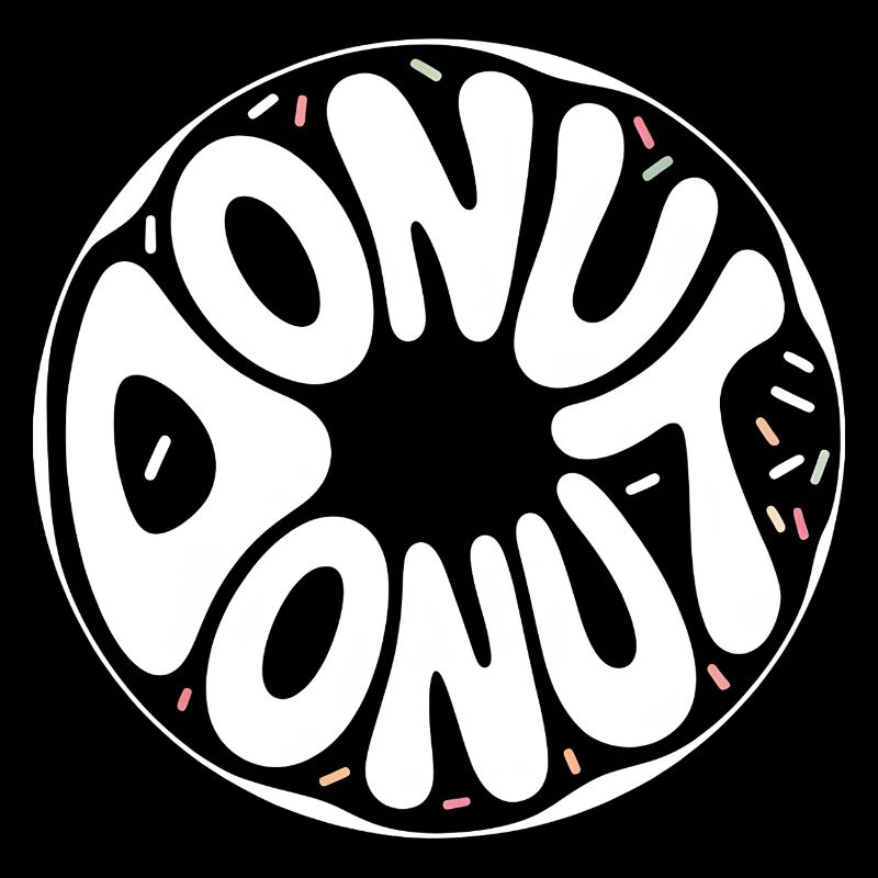 Donut - Cool Donut Logo
