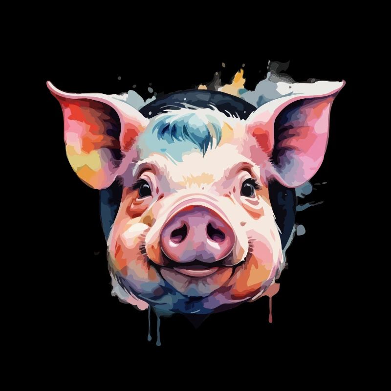 Pig Pig Cool Colored