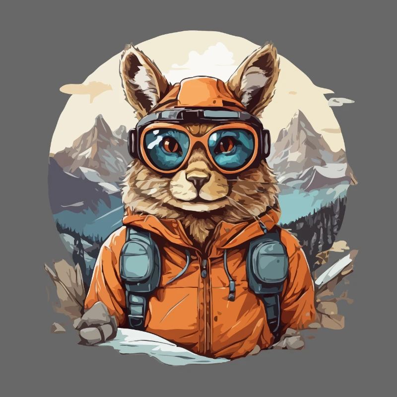 Squirrel Cool avec des lunettes de ski à Bergen