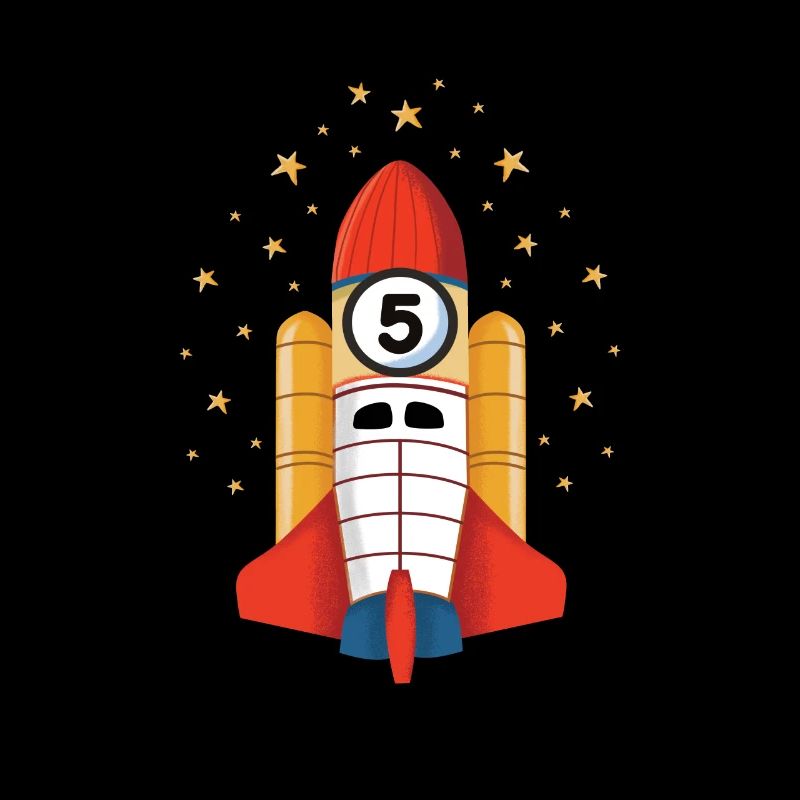 Cadeau de l'espace extra-atmosphérique de 5ème anniversaire de fusée