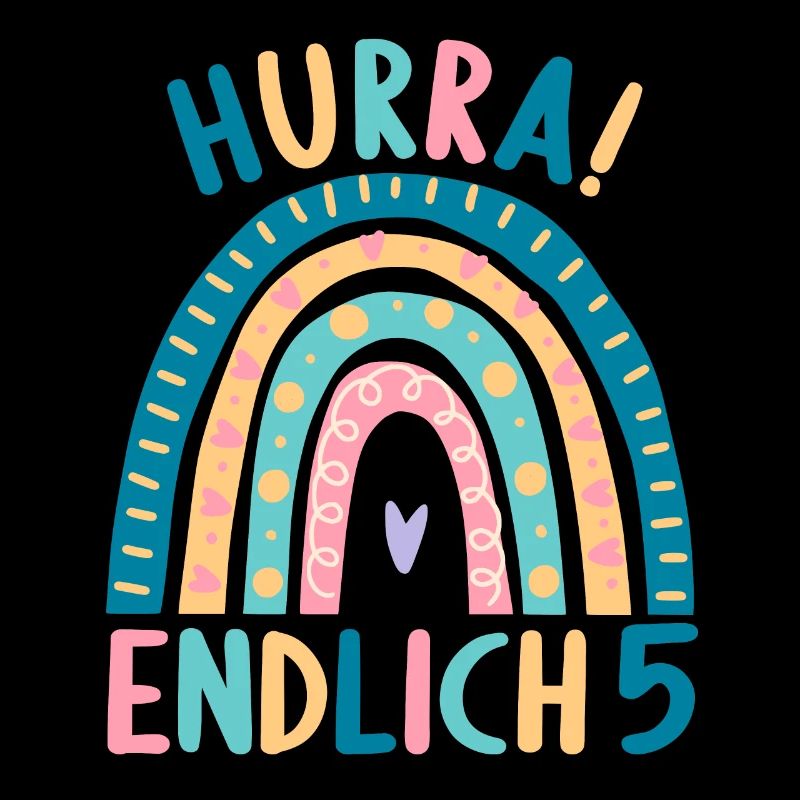 5 Jahre Geburtstagskind Regenbogen 5. Geburtstag