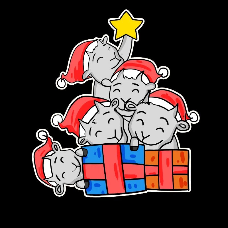 Chèvres Arbre de Noël Chèvre