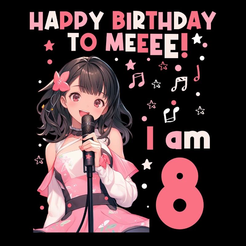 Anime Mandga K-Pop KPop Mädchen 8. Geburtstag